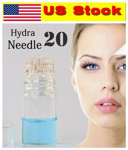 США Stock! 20 Pin Hydra Иглы Микроиглы Аппликатор бутылки Сыворотка для инъекций многоразовые для ухода за кожей Омоложение Anti-Aging Пигмент морщин CE на Распродаже