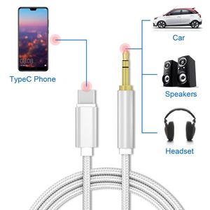 Wholesale adapter line resale online - Digital Type C To mm Jack Cable Adapter Headphones Audio AUX Cable Line Speaker Splitter USB C Adapter For Phone Car Speaker