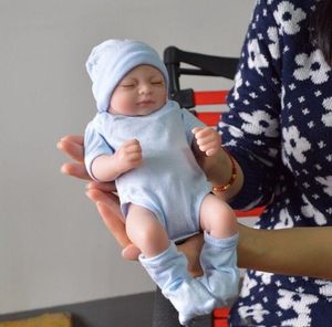 Wholesale full body silicone girl resale online - Full body silicone reborn baby dolls Reborn Baby Dolls Handmade Reborn inch Real Looking Newborn Baby Girl Silicone Realistic Doll