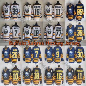 ingrosso maglie hockey buffalo-Buffalo Sabres Vintage maglie ROY MOGILNY Hasek Perreault LAFONTAINE GARE MARTIN CCM Hockey Jersey