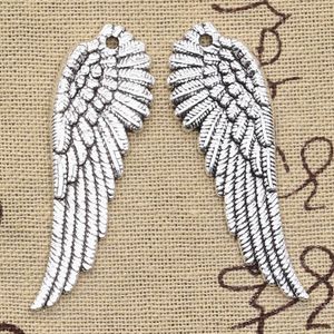 ingrosso angelo argento tibetano-10pcs Charms Angel Wings x17mm antico bronzo argento colore pendenti diycrafts facendo risultati gioielli tibetani fatti a mano