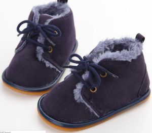 Wholesale infant boots for boys for sale - Group buy Baby Boots Newborn White Girls Infant Shoes Prewalkers Crib Nonslip Fur Winter Warm Christenning baby boys boots