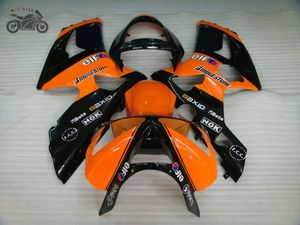 orange, kawasaki zx6r achat en gros de Kit de carénage de corps de moules d injection pour Kawasaki Ninja ZX6R ZX636 ZX R Pièces de rechange de carénage de haute qualité orange