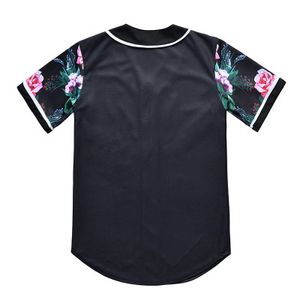 good news al por mayor-El nuevo estilo del hombre del jersey de béisbol camisas Deporte D con la moda del botón de la buena calidad