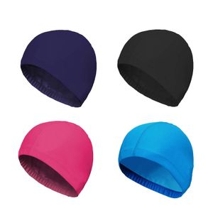 Wholesale unisex pure color swimming caps for mens