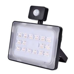 50W LED Floodlight SMD Outdoor Lampa Mit BeWegungsmelder Ciepły Biały IP65 Square Highway Oświetlenie Oświetlenie Oświetlenie