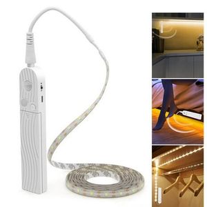 iluminação da corda do armário venda por atacado-Luzes LED Strip Luzes Sensor de Movimento M M M Gabinete Fita de tira de luz sob lâmpada de cama Lâmpada de noite de corda para escadas Cozinha de armário