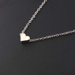 Wholesale girls beautiful gold pendant necklace chain resale online - Pendant Necklace Trendy Tiny Heart Short Pendant Necklace Women Gold Plated Chain Lover Lady Girl Gifts Bijoux Beautifully Chain Necklaces