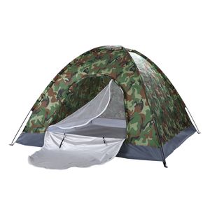 kamp su geçirmez kamuflaj çadırları toptan satış-Su geçirmez Kişi Aile Kubbe Kamp Kubbe Çadır Kamuflaj Yürüyüş Açık Taşınabilir ABD Stok