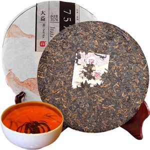 ingrosso porcellana puer-Promozione g Cina Yunnan Pu er maturo della torta del tè Menghai Dayi Classic Puer Shu Tea cotto Puerh