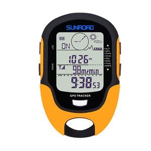 gps watch altimeter großhandel-SUNROAD GPS Tracker Locator Finder Navigation Kompass Handheld USB aufladbare digitalen Höhenmesser Barometer GPS Reloj Uhren CJ191213