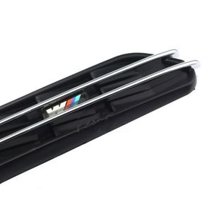 e46 ızgarası toptan satış-ARABA ADET M Yan Çamurluk Hava Akış Tahliye Izgarası Izgara fit BMW Serisi E36 E46 E90 Siyah