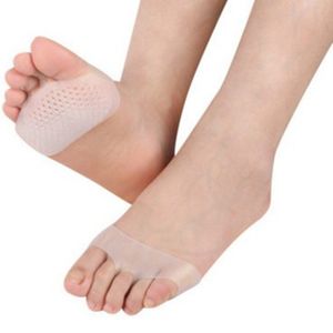 ayak pedleri toptan satış-Kadınlar Silikon Jel Tabanlık Ön Ayak Pedi Yüksek Topuk Şok Emilimi Anti Kaygan Ayaklar Ağrı Sağlık Sabit Ayakkabı Astarı RRA1784