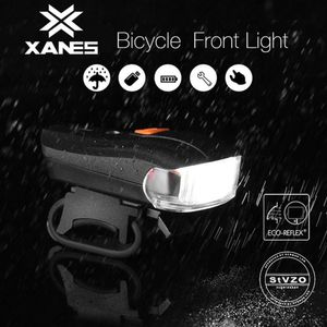 Ytterdo xanes lägen USB Laddning Cykel tysk standard smart sensor varning ljus sgodde vattentät cykel front strålkastare