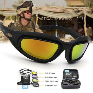 Gepolariseerde leger Goggles Tactische Zonnebril Lens Kit Tactische Bril Heren Desert Storm War Game Sporting Eyewear Eye Protection