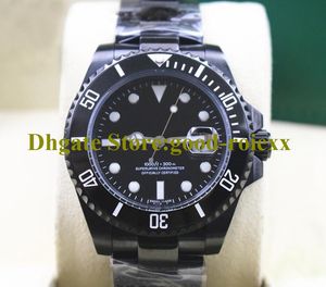 3 kolory Męskie Automatyczne Crown Luminous Black Pvd Zegarek Mężczyźni Zielony Niebieski Ceramiczny Bezel Sport Sapphire Zegarki Dive Wristwatches