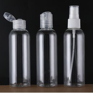フリップ スプレー チアキキャップ透明な詰め替え手のサニタライザーボトルのための100mlの空のペットボトル