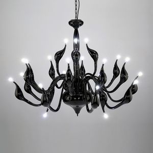 Wholesale black and white pendant lights for sale - Group buy Modern Led Chandelier Art Deco European Candle LED Chandeliers Ceiling Bedroom Living Room Dinning Room Decoration Chandelier