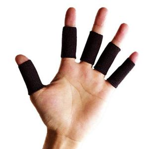 ingrosso supporti dita sportivi-10Pcs professionale di sicurezza di sport elastico di stirata del polso di sostegno in nylon Finger Protector Basket Pallavolo traspirante protezione delle dita