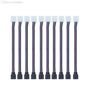 ingrosso rgb wire connectors-Commercio all ingrosso pin mm RGB LED connettore filo cavo femmina cavo per SMD non impermeabile lampada a striscia di fabbrica prezzo di fabbrica esperto di design qualità ultima qualità