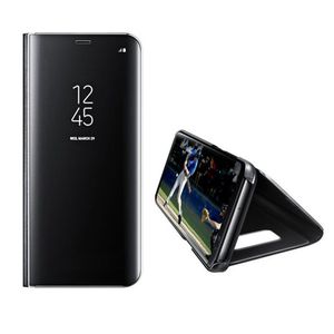 galaxy s8 flip case оптовых-Чехол для Samsung Galaxy S8 Plus Luxury Clear View Smart флип кожаный чехол для телефона