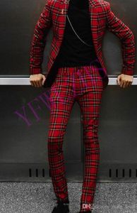men groom suits toptan satış-Yakışıklı Groomsmen Çentik Yaka Damat Smokin Mens Gelinlik Adam Ceket Blazer Balo Yemeği Parça Takım Elbise Ceket Pantolon Kravat