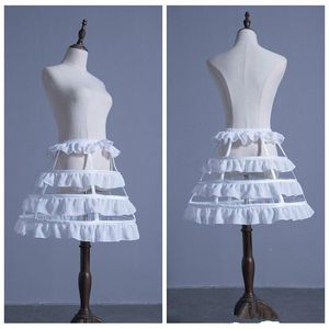 Wholesale tiers petticoats resale online - New Lolita Cosplay Petticoats Fishbone Costume Cascading Ruffles Tiered Bridal Accessories Costume Crinoline Gothic Underskirt