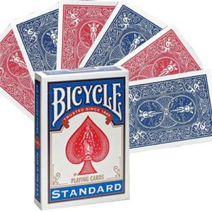 Cykel dubbel tillbaka RedBlue tillbaka spelkort gaff däck magiska kort speciella reklam närbild magiska tricks för trollkarl