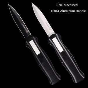 bıçak makinesi toptan satış-CNC İşlenmiş Benchmade Bıçak T6061 Havacılık Alüminyum Otomatik EDC D2 Blade Çift Eylem Taktik Bıçaklar Noktası Cebi Knifes Utx Katlanır Kelebek DIY Araçları