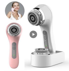 Sonic Rechargeable Powered Facial Cleansing Brush ElectricTrasonic Face Rengöringsanordningar Mini Mini2 Cleanser Ej silikon