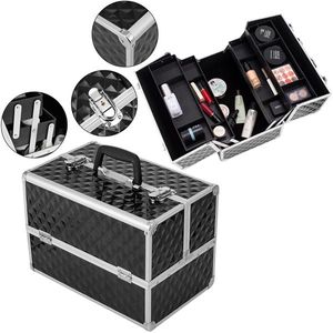 Väskor Train Cosmetic Makeup Case Dividers Fall Box med justerbara USA Brickor Professionell från Ship NRFG