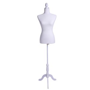 Toptan satış Kadın Manken Torso Elbise Formu Ekran Half Uzunlukta Bayan Modeli Tripod Ile Giyim Ekran Gemi Için ABD