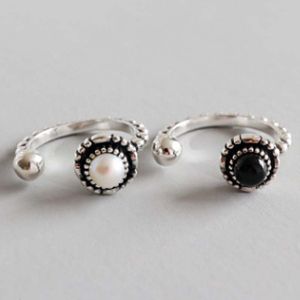 anillos de silicona personalizados
 al por mayor-2019 Coreano S925 Sterling Silver Personalidad original Arte para hacer la antigua abundancia abierta anillo hembra de oro collar de cadena de oro joyería pulseras de silicona