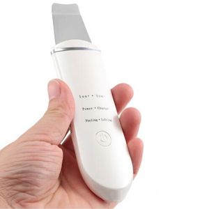 Ultradźwiękowy twarz Cleaner Cleaner Ultrasound Scrubber Peeling Facial Massager Urządzenie Urządzenie Face Dokręcić Usuwanie Zaskórek