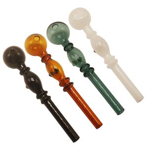 rolos e tigelas venda por atacado-Tubulações coloridas mão de vidro queimadores a óleo cm Comprimento mm Bowls OD G Peso Mini vidro cachimbos