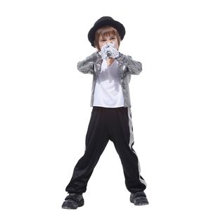 Hurtownie dzieci chłopcy Michael Jackson Cosplay Costume Boże Narodzenie Nowy Rok Purim Party Halloween Performance Fancy Dress
