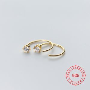 latest selling gold plated Sterling Silver Hoop Earrings austrian earring Jewelry Gift Girls fashion jewellery for young people