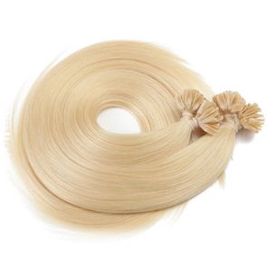 Wskazówka do paznokci HairExtensions Pre Bonded Keratyny Klej Fusion Hair Extensions Indyjskie kolorowe kawałki