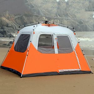 Outdoor multi persoon volledig automatische tent mensen vrije tijd camping aluminium pooltent picknick koude outdoor survival vissen winddichte tent