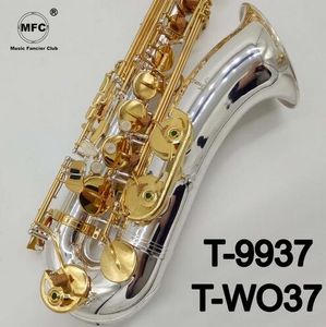 tenor saksafon boyunları toptan satış-Japonya YANAGISAWA Tenor Saksafon T WO37 Gümüş ve Altın Profesyonel Tenor Sax ile Vaka Kamışlar Boyun Ağızlık Yepyeni