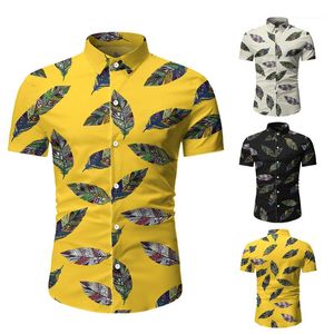 Wholesale dress clothes for short men for sale - Group buy Mens Summer Floral Shirts Casual Lapel Neck Short Sleeve Slim Shirts Fashion Male Dress Shirts Men Top Clothing