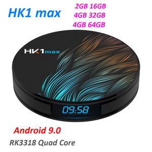 Android TV Box HK1 MAX GB DDR3 GB GB RK3318 Quad Core G G Dual WiFi BT4 USB K H Media Player