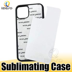 2D Sublimatie DIY Designer Telefoon Gevallen Warmte Transfer PC Sublimerende Blanks Cellphone Case voor iPhone Pro max Izeso