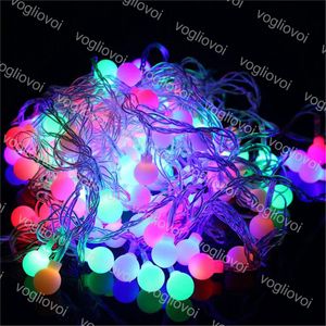 luces del globo de la boda al por mayor-Cuerdas LED Impermeable m bolas Globos Fairy String Lights AC220V EU Plug Party Boda Jardín de Navidad Decoración al aire libre DHL