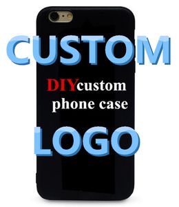 Anpassad logotyp Telefonväska Anpassad Fodral för XR XS Max Samsung Galaxy S6 S7 Edge S8 S9 Plus DIY Case