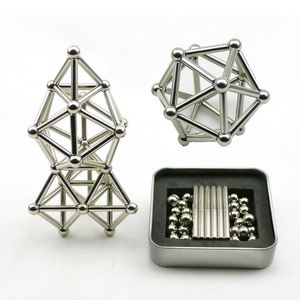 funny magnets großhandel-Lustige Innovative Magnetic Sticks Stahlkugeln Spielzeug Bausteine Puzzle Spielzeug Set für Druckentlastung