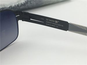 卸売 男性ブランドサングラスICモデルNufenen Ultra Lightのねじメモリ合金メガネ取り外し可能なステンレス鋼正方形フレーム