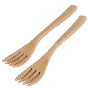 100% Natural Bamboo Spoon Fork Portable Travel Cutlery Set Wholesale Bamboo Dinerware Forks free DHL WX9-1357 on Sale