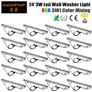 Discount Price units x3W RGB IN1 Color DMX512 Stage Led Wall Washer Light garden yard outdoor square flood landscape down light lamp