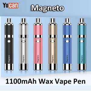 Authentieke Yocan Magneto Kit Wax Vaporizer mAh Vape Pen met magnetische spoelaansluiting en DAB tool Draagbare E sigarettenkits
